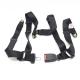 Black Universal 4 Point seat safety  belt for driver seat Four-point safety belt for special operations
