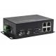 AC / DC Fiber Ethernet Switch With 10/100/1000Mbps 2 Fiber Ports And 4 Ethernet Ports