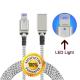 iPhone Mobile Phone Led Light USB Cable / Data Transmission LED Light USB Charger