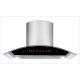 35 Inch Electric Glass ventless Range Hood Arc Shaped