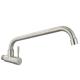 Brushed Stainless Steel Single Cold Quick Opening Faucet for In-Wall Vegetable Basin