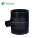 Black Oxide Finish HDPE Butt Fusion Reducer Tee for Water and Gas Distribution System