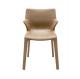 Lou Eat Fiberglass Dining Chair With High Density Polyurethane Structure