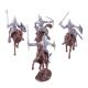Medieval soldier warrior mini figure war horse minion castle knight model building blocks