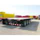 Tri Axle 40ft Container Transport  Flatbed Semi Trailers Manufacturer TITAN