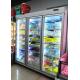OEM Painted Steel Commercial Refrigerator Showcase Upright Beverage Cooler
