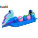 Amusement Park Inflatable Sports Games Sport Wipe Out Ball Challenge With PVC