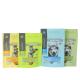 Custom Logo Stand Up Pet Food Packaging Resealable Dog Snack Pouch With Window Euro Hole