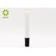 Round Matte White Cosmetic Eye Cream Tube 0.67 OZ Custom Design Acceptable