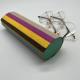Multicolor Cylindrical Hard Metal Eyeglass Case For Optical Eyeglasses