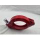 Heavy Duty Forged Concrete Pump Clamps 5 Inch Zinc Color Plated
