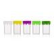 1gram 5ml 6ml Mini Empty Glass Concentrate Container Drippy Silicone Airtight Closure Honey Essential Heat Resistant