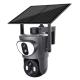 Dual Lens Dual Linkage Dual View Ubox 4G Solar Camera 5-40M IR Distance