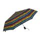 Heat Transfer Printing Pongee 190T Folding Umbrellas With Stripe Design