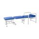 Hospital Funiture Comfortable Folding Attendant Chair Cum Bed With Castor