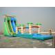 Commercial Grade Inflatable  Pool Slide with Palm Trees