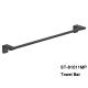 Good quality Towel Rail Wall Mounted Single Towel Bar Rack Black color Stainless steel material