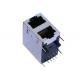 C12-2000000A 2x1 Port Stacked Rj45 Right Angle Without Magnetic LPJE17200CNL