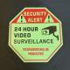 1mm Thickness Photoluminescent Security Alert Signs Glow In The Dark