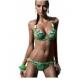 Sexy Women's Neoprene Triangle Bikini Push-up Padded Swimsuit Swimwear Beachwear