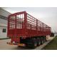 Cargo Lorry Semi Trailer  3 Axle Semi Trailer Trucks With Manual Transmission