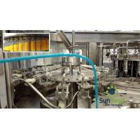 Rotary Fruit Juice Production Line / Hot Drink Filling Machine