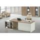modern office wooden manager table furniture in warehouse