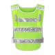 Customized Logo Accepted High Visibility 100% Polyester Dark Green Reflective Vest