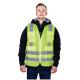 Gender-Neutral HIVI Reflective Warning Vest with Zipper Closure and Multi