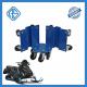 Blue Large Load Trolley Snowmobile Dolly Set Small Size Wheel H Steel Plate