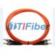 ST / PC - ST / PC Multinode 50 / 125 Fiber Optic Jumper  Cable LSZH Orange Jacket
