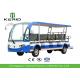 Safety 4 Wheels 14 Seats Electric Sightseeing Vehicle White Color CE Certificated
