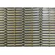 Antique Brass Plain Decorative Woven Metal Mesh For Stainless Steel Screen