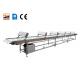 Semi Automatic Food Conveyor Belt Made Marshalling Cooling Conveyor Of Stainless Steel