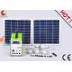 portable solar power system 10W for LED lighting and USB ipad charging with radio function