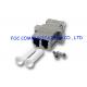 LC Duplex Fiber Optic Adapter , Metal Zirconia Ceramic Sleeve Optical Cable Adapter