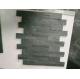 Black Slate Ledgestone Panel Slate Cultured Stacked Stone Veneer Stone Cladding 10x45cm