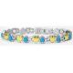 Fashion magnetic stainless steel bangle, gold plating and turquoise stone on face 