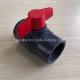 Gray PVC Octagonal Ball Valve with Socket Thread Ends ISO9001 Certified and Durable