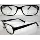 Black Square Classic Acetate Eyeglasses Frames / Spectacle Frames For Men