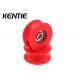 High Hardness Ball Bearing Pulley S608ZZ 6.35 Hole Red Roller Wheels For Sliding Door