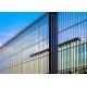 Clear Vu 358 Welded Mesh Security Fencing Green Coated / Galvanized 1.2*2.5m