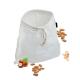 Reusable Food Grade 200 Micron Organic linen Nut Milk Filter Bag
