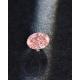 Fancy Light Lab Created Pink Diamond Oval Cut Artificial 2.4ct IGI Certified VS1