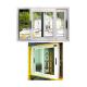2000mm Glazed Aluminum Horizontal Sliding Windows