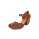 S296 Spring New Products Original Handmade Leather Velcro Single Shoes Hollow Retro Casual Round Toe Wedge Shoes