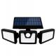 72LED IP65 3 Head Solar Security Light With Motion Sensor 360 Degree