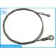 Personalized 1.5mm Wire Rope Eye Fittings / Galvanized Cable Eyelet Terminal