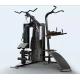 3 Stations Steel Tube Gym Fitness Equipments For Home Exercise
