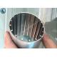 Full Circle V Shape Wire Mesh Tube Stainless Steel Filter Element Non - Clogging